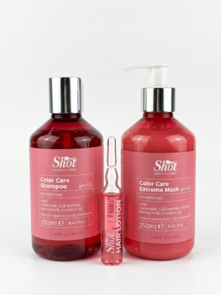 Zestaw Color Care Extreme Szampon + Maska + Ampułka Regenerująca